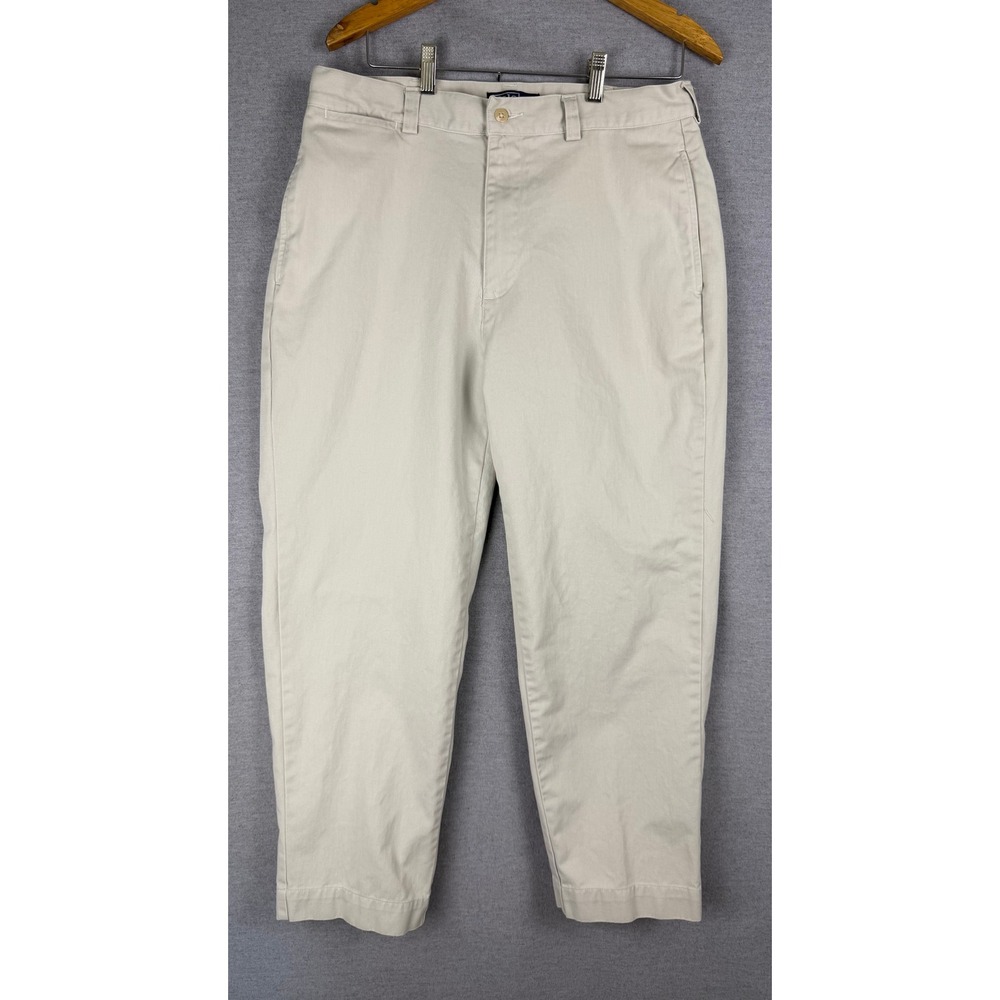 Polo Ralph Lauren Philip Pant Mens 32/27 Khaki Chino Cotton Twill Trousers Tan